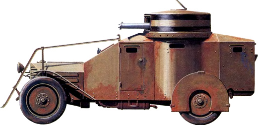 Бронеавтомобиль Ansaldo IZ фирмы «Лянчиа»